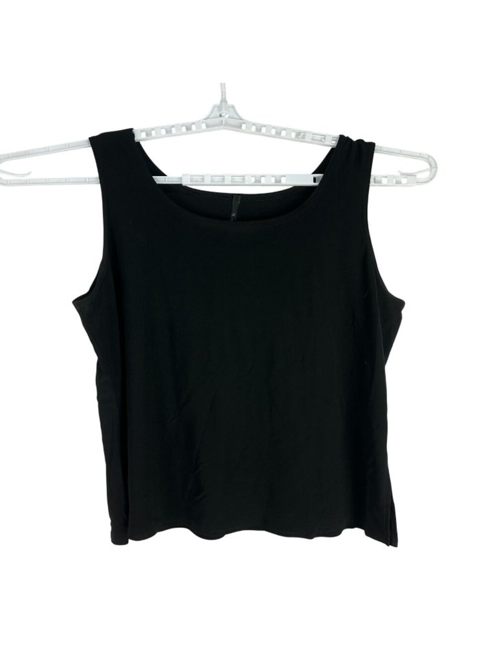 IC By Bonnie K Womens Black Tank Top XL Sleeveless Stretch Fit USA